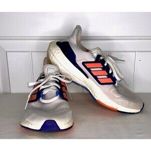 Adidas‎ Ultraboost 22 Women's Size 7.5 Running Shoes White Blue Pink